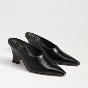 Sam Edelman Black Leather Mules